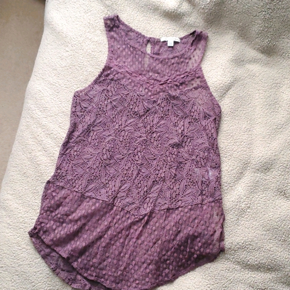 Purple Lace Tank